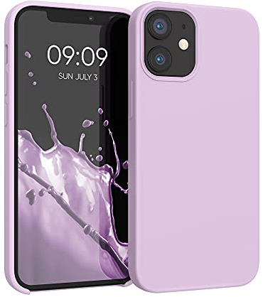 kwmobile Handyhülle für iPhone 12 mini Hülle, für iPhone 12 mini Case - Hülle Silikon - kabelloses Laden - Mauve