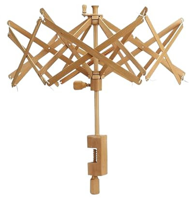Galaxy Indiacraft Swift Dévidoir en Bois | Accessoires pour Fibre, Laine, Corde, Fil, Tricot et Crochet | Dévidoir Parapluie Manuel pour Pelotes