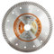 BGTEC Diamond Tile Blade 180mm Super Thin Turbo Rim Concrete Porcelain Saw Blade with 22.23mm Arbor for Cutting Porcelain Tile Ceramic Granite Marble Hard Material Cutting Disc