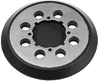 eMagTech 5 Inch 8 Holes 4 Screw Holes Sanding Disc Pad Backing Sander Hook and Loop Self Adhesive Disc Black Compatible with Dewalt DWE6423 DWE6421 DCW210B