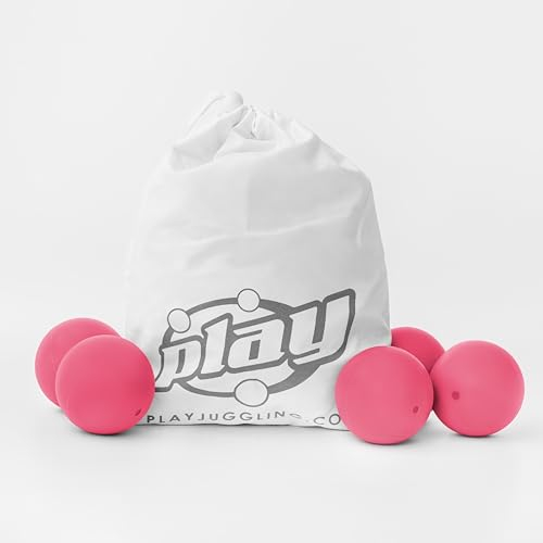 Play Juggling - Jonglierbälle QUINTETTO Modell MMX - Fuchsia UV, 110 g, 62 mm