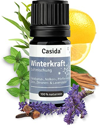 Casida® Winterkraft Duftmischung ätherische Öle ähnlich wie Mischung Thieves, Shield, Immunity, Protect oder Defend - für die kalte Jahreszeit - 5 ml - Aus der Apotheke