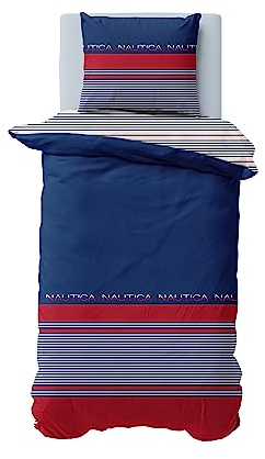 Nautica Home Drifting BETTWÄSCHE Set Satin 100% Baumwolle 135X200 + 80X80