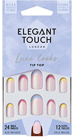 Elegant Touch Luxe Looks - Tip Top,12 Nail sizes