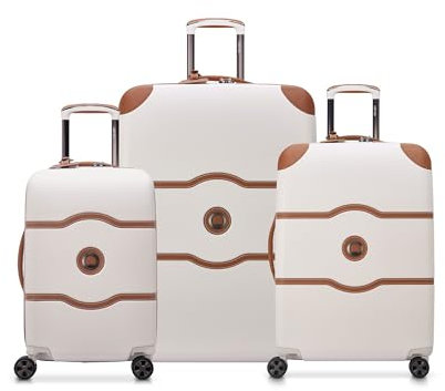 DELSEY PARIS Chatelet Air 2.0 Hartschalengepäck mit Spinnrollen, Angora, 3 Piece Set 19/24/28, Chatelet Air 2.0 Hartschalengepäck mit Spinnrollen