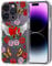 MOSNOVO Case for iPhone 14 Pro, [Buffertech 6.6ft Military-Grade Drop Protection] [Anti Peel Off Tech] Clear TPU Bumper Phone Case Cover Design - Heart with Wing