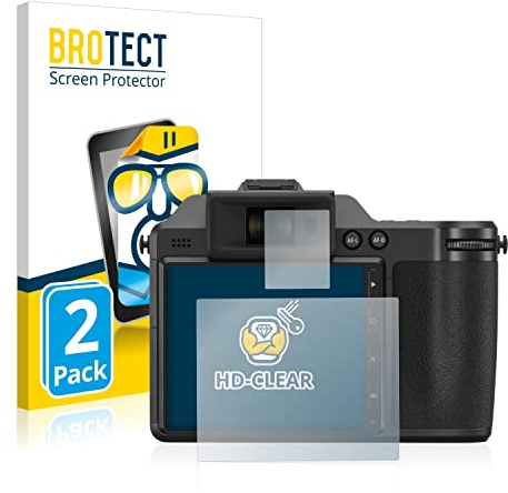 BROTECT Schutzfolie für Fujifilm X-H2 | 2 Stück Transparenter Displayschutz Made in Germany Klare Displayschutz-Folie Clear Einfache Montage Case-Friendly