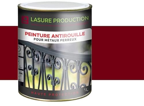 PEINTURE ANTIROUILLE-Rouge Basque-Bidon de 1 l
