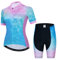 YOUALSO Mountainbike-Trikot für Damen, Radtrikot und Shorts, Set, Fahrradkleidung, Anzug für MTB, Laufen, Radfahrer, Biker, T2008-1, X-Klein