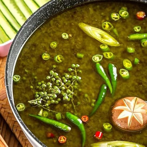 Chongqing spicy and hot hot pot base, red oil hot pot base, household spicy seasoning sauce, chili sauce, rattan pepper and green pepper spicy hot pot base, hot pot dip (Rattan pepper flavor,1pc)