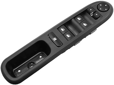 GEEANDLY Interruptor de botón Mando Elevalunas Botonera 6554.ER 96468704XT Compatible con Peugeot 407 2004-2014