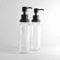 Thrid Seifenspender Aufsätze Set für 250ml True Fruits Glas Flasche Pumpspender Spülmittelspender Bad & Küche Duschgel Spender Dusche matt schwarz 2 Stück