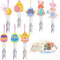HAKOTOM 8 Stück Ostern Windspiele Bastelset Kinder Osterhase Klangspiele Basteln Osterhase Bemalen Kunsthandwerk Ostereier Osterbasteln Osterküken DIY für Mädchen Junge Osterdeko Frühling