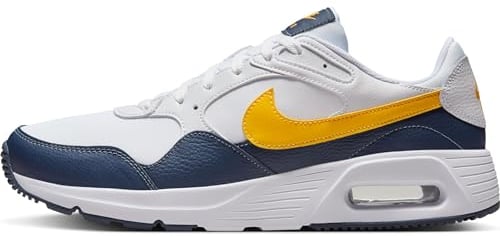 Nike Herren AIR MAX SC Sneaker, White/Laser Orange-Thunder Blue, 44 EU