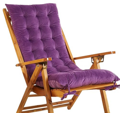 GAOXIAO Cojín para Tumbona,Cómodo Plegablecolchoneta Hamaca Jardin, Antideslizante Classic Texturas Silla Almohadón para Interiores Y Exteriores, Jardín, Terraza Sofa Patio Viaje