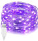 LED Lichterkette, 33Ft/10M 100Leds Weihnachtsschnur-Lichter LED innen LED String Lichterkette USB Betrieben, Wasserdicht Lichter für Weihnachtsbaum CHRISTMAS, Festlich, Hochzeiten, Lila