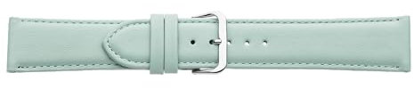 Eichmüller Verjüngendes Lederband in 14-22 mm Uhrenarmband mit Naht (18 mm, Türkis)