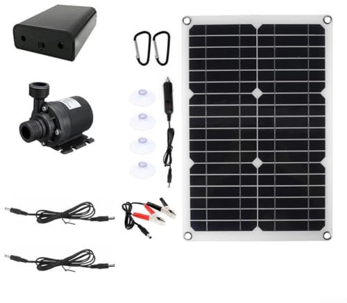 Kit de fuente de agua solar 20W bomba sin escobillas para piscinas de jardín y decoración