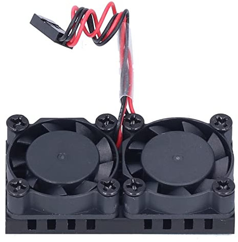 Ventiladores de Refrigeración Duales de Alta Velocidad para Radiador, Ventiladores de Refrigeración de CPU de bajo Ruido con Material ABS para 3B 3B+ 4 4B