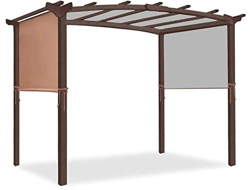 Universal Waterproof Pergola Replacement Canopy Shade Cover for Pergola Structure Beige Size 4.8x2.4m