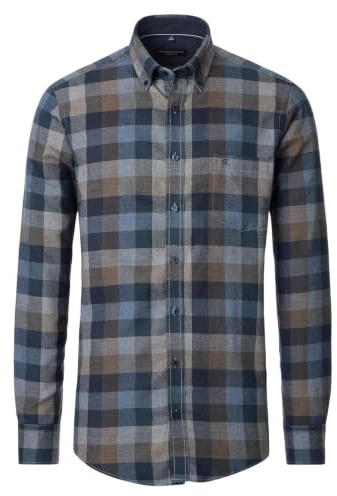 CASAMODA Freizeithemd Langarm kariert Casual Fit