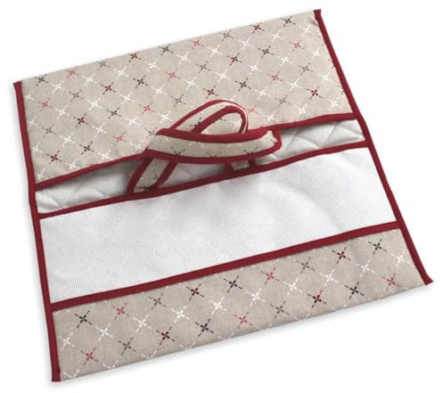hobbymio.it Borsa porta vivande in tessuto da ricamare a punto croce, Porta Torte da ricamare a Punto Croce, Porta Torte da trasporto in Tessuto Trapuntato, tela aida (61 Crocette)