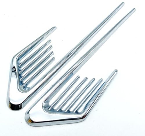 WUDIJING 2 Pezzi Distintivo Laterale Auto per Audi A3 Limousine 4 (IV) 8Y I 2020-2024, Adesivo di Rifinitura in Metallo Auto Decorazione Esterna della Carrozzeria,A