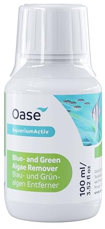 Oase Blau- und Grünalgen Entferner 100 ml - effektive Algenbekämpfung, verhindert Neubildung, für Süßwasseraquarien