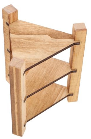 GLSTOY Miniatura Muebles De Cocina De Madera para Casa De Muñecas Estante Multi Accesorios Decorativos para Juguetes Muebles De Cocina Miniatura Estilo Realista para