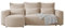 4ALL HOME Ecksofa mit Schlaffunktion Travis 248x148 cm, Couch, Sofa mit Bettkasten, Eckcouch, L-Form, Schlaffsofa, Universal (Cord Onega 15 Blassrosa)