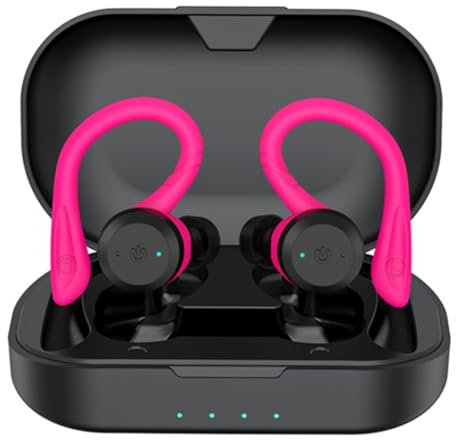 Juqoyue Auricolare Bluetooth Impermeabile per Il Nuoto A Lunga Durata, Auricolare Wireless A Doppia Usura, Tappi per Le Orecchie Stereo con Riduzione del Rumore