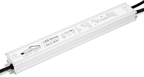 Dreamgarden LED Driver HQLPV150-24V 150W IP67 Trafo Treiber Dimmer mit 0-10V PWM Steuerung, hoher Leistungsfaktor (PF 0.95), flimmerfreie LED-Beleuchtung für Innen- und Außenanwendungen
