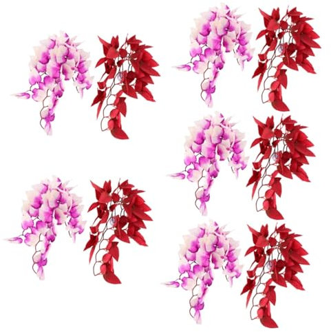 Toyvian 5 Set Decorativi Piante Artificiali Per Terrario Accessori Resistenti Per Rettili Piante Faux Per Decorazioni Naturali Con Lifelike 2 Pezzi * 5