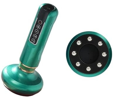 Ortorex Elektrisches Schröpfmassagegerät Saugnapf Gua Sha (Grün,Upgrade 2.0)