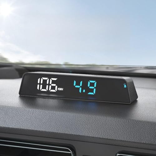 Head Up Display Fahrzeugtacho mit Höhenmesser, angetrieben durch OBD-Kabel, entworfen für Armaturenbrett-Montage mit automatisch einstellbarer Bildschirmhelligkeit (englische Version)