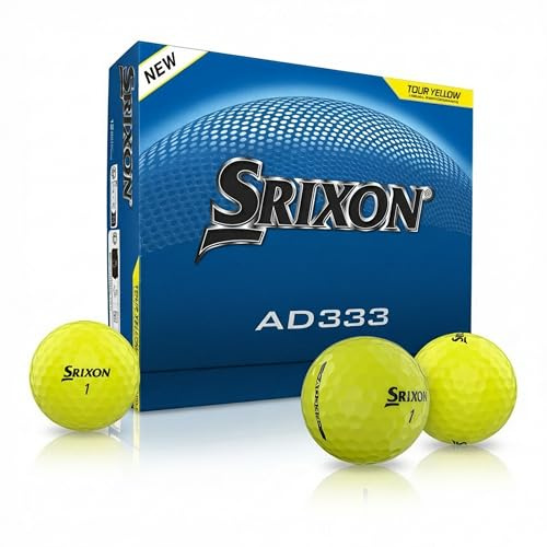 Srixon AD333 Long-Distance-Golfbälle| Weicheres Schlaggefühl und außergewöhnliche Kontrolle | Umweltfreundliche Verpackung | Geschenkidee für Golfer | 12er-Pack