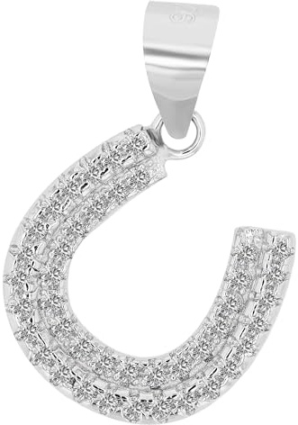Akzent Anhänger für Damen in 925 Silber, 100% Wasserfest & Hautverträglich