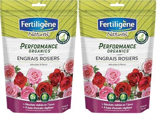 Fertiligène NATUREN POEROS7 - Engrais Granulés Performance Organics Rosiers, Arbustes à Fleurs UAB 700 g - Résultats dès 1 Semaine - A Base d'extraits de végétaux enrichi en Guano Marin - pour 14m²