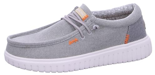 Fusion Leinenschuh Grau in Größe 46