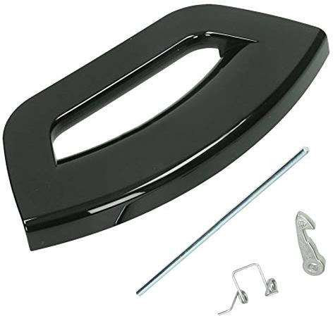 SPARES2GO Black Door Handle for Hotpoint Washing Machine
