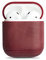 Krusell Schutzhülle kompatibel mit Apple AirPods und Apple AirPods 2 Case Echtleder (Vintage Rot)