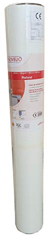 Revêtement de rénovation murs et plafonds – N0101 Toile de verre à peindre blanc – Rouleau ADFORS de 130g/m² – 1m x 50m = 50m²