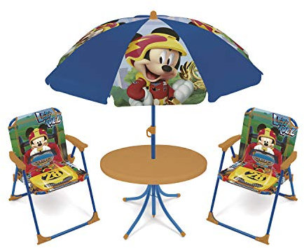 arditex- Ensemble de Jardin 4 en 1 modèle Mickey Mouse, WD12492, Multicolore
