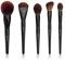 Jessup Large Face Make-up Pinsel 5 Stück Premium Synthetic Foundation Puder Kontur Rouge Highlighter Pinsel Schwarz T273
