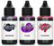 Octopus 3X 30 ml Fluids Alcohol Ink Set Shadow, Plum, Fuchsia Alkohol Ink, Alkoholtinte für Fluid Art, Resin Art und Epoxidharz Farbe
