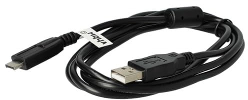 vhbw USB Cable Data Cable (Standard-USB Type A to Camera) 145cm compatible with Panasonic Lumix DMC-TZ7 Camera, Camcorder