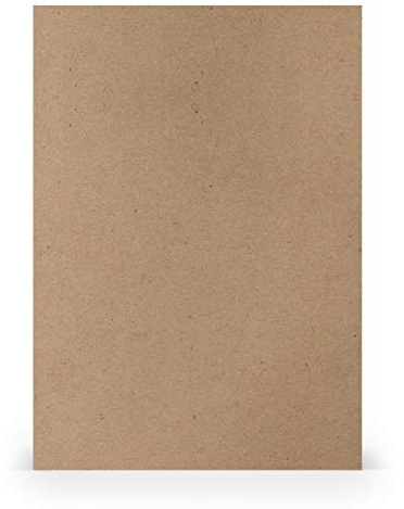 PAPERADO 75x Briefpapier DIN A4 - Kraftpapier Braun 100 g/m² - Papierbögen in 29,7 x 21 cm zum Basteln & Drucken