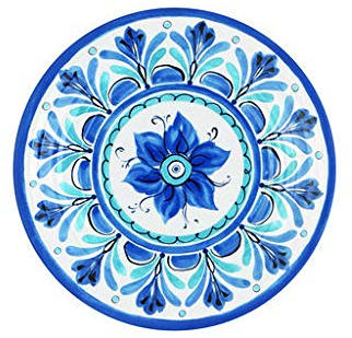 Zani Serafino Set 2 Piatti Piani Havana Blue