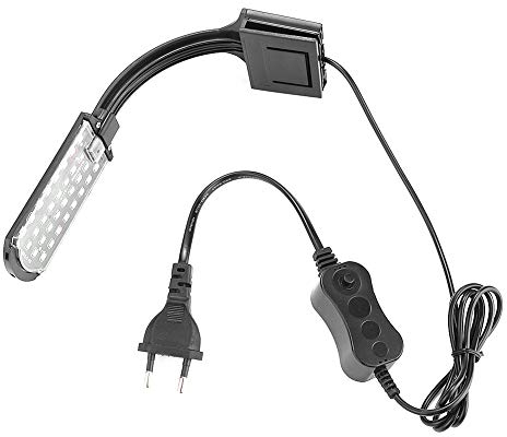 Fait Aquarium Aquarium LED-Licht für Wasserpflanzen Lampe Aufsteckbeleuchtung Geeignet für die Verwendung in Aquarium Beleuchtung 220-250V EU-Stecker