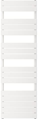 Aquabad Badheizkörper Aurea | Größe: 50 x 160 cm | Heizleistung 755 Watt | Farbe: Weiß | Mittelanschluss 50mm | Design Paneelheizkörper, Handtuchwärmer